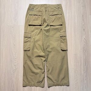 Vintage Y2K Roots Jeans Utility Cargo Khaki Trousers Pants Mens 30 Beige Tan